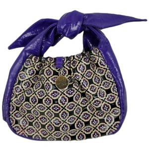 Vera Bradley Tippy Tie Little Frill Bag‎ Simply Violet Purple Silver Charm